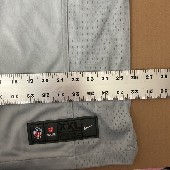 Nike Seahawks NFL On Field Jersey XXL Gray With Neon Green & Blue Accents - Picture 7 of 8